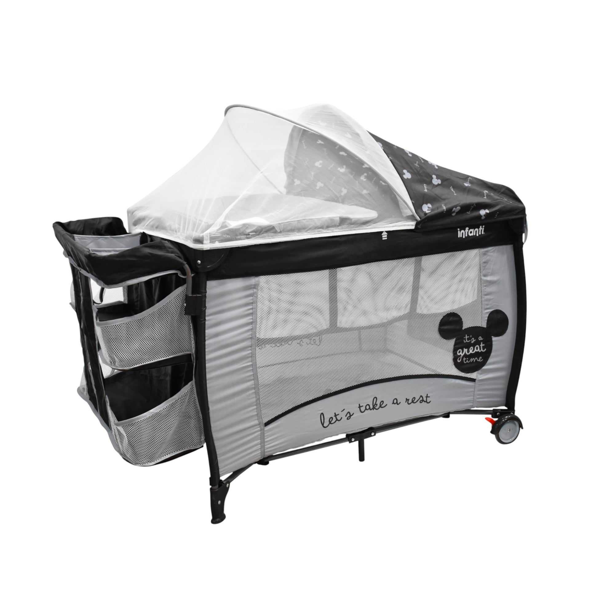 Cuna Disney Mickey 2 en 1 Con Cambiador Desmontable