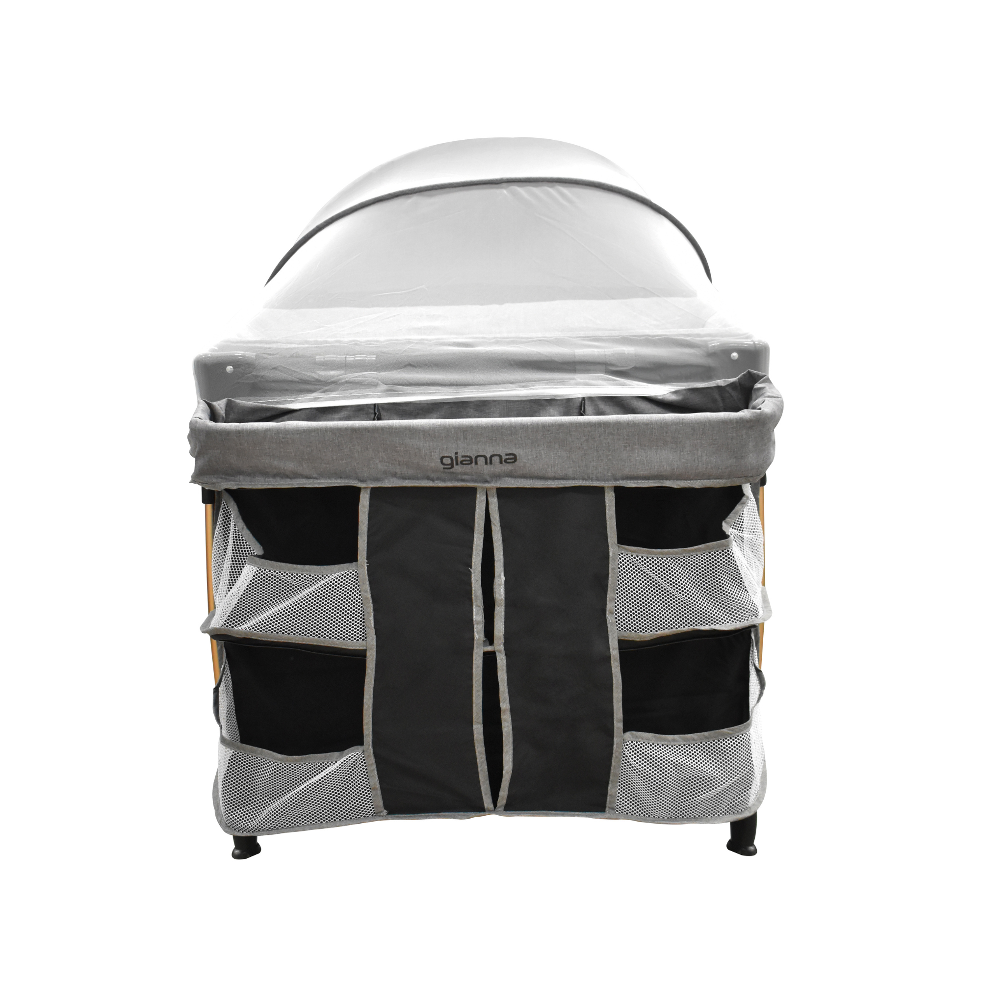 Set Carriola Travel Maverick y Cuna Gianna Lifestyle Gris