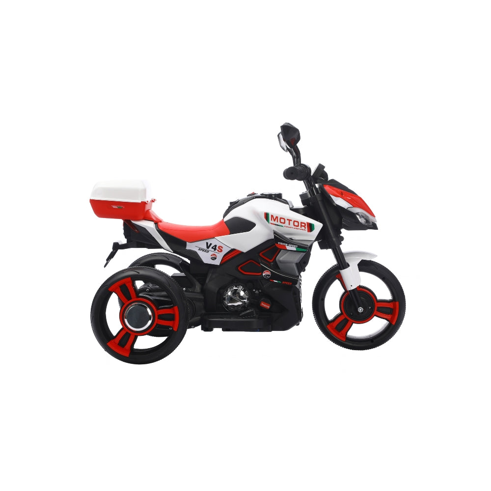 Motocicleta Montable Eléctrica V4s Speed Con Música Y Luces