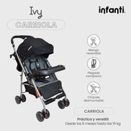 Carriola De Paseo Ivy Infanti Con Mango Reversible