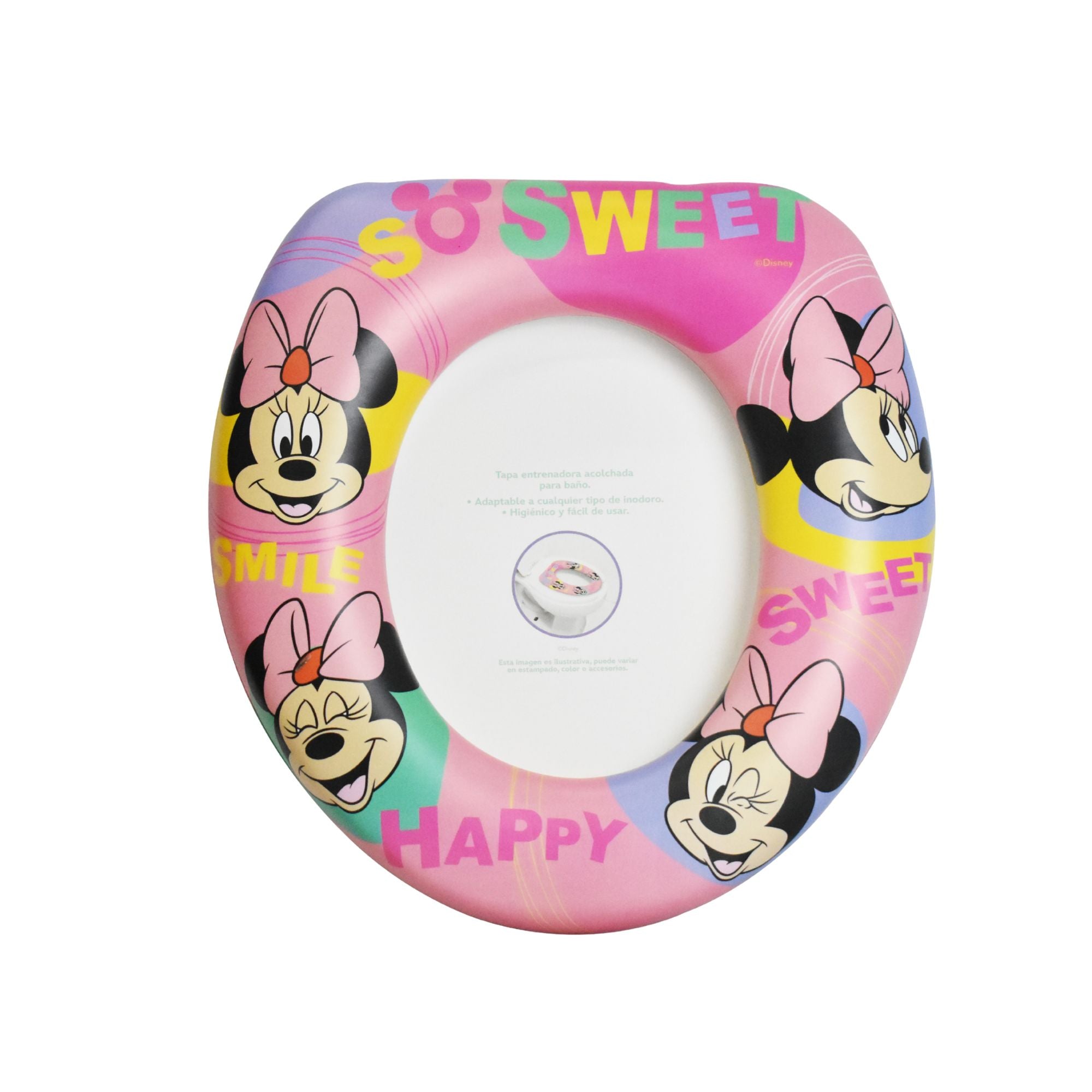 Tapa Entrenadora Acolchada Minnie Para Baño Adaptable