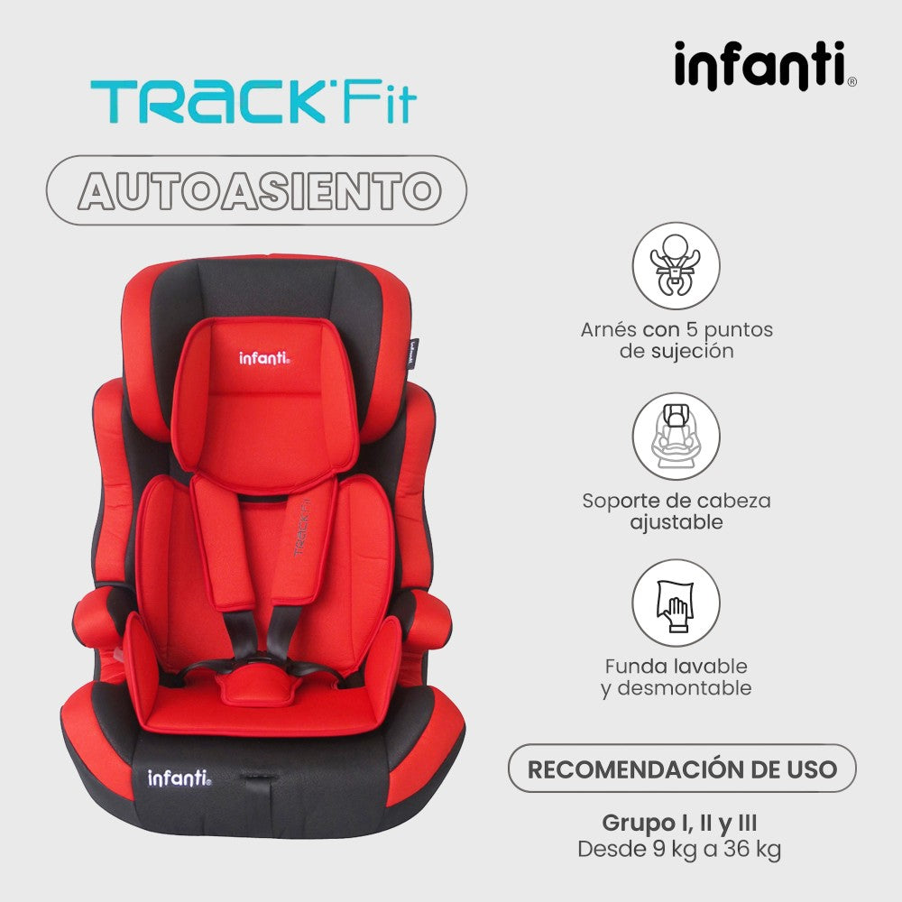 Autoasiento Infanti Para Bebé Track Fit 1 2 3
