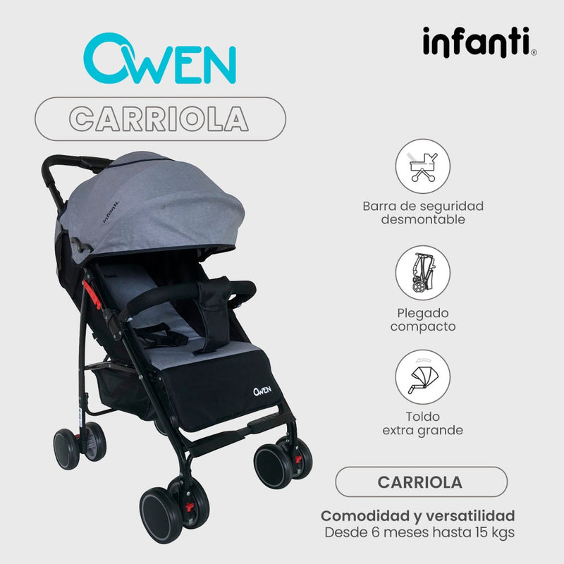 Carriola De Bebé Plegable Owen Infanti