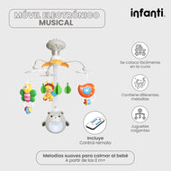 Móvil Electrónico Musical Blanco Infanti