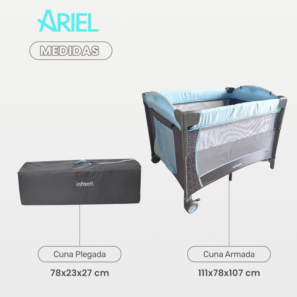 Cuna Para Bebé Viajera Tipo Colecho Ariel Infanti