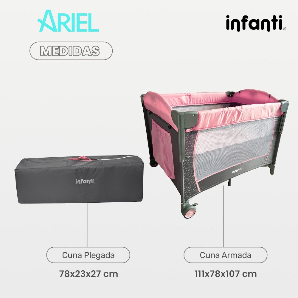 Cuna Para Bebé Viajera Tipo Colecho Ariel Infanti