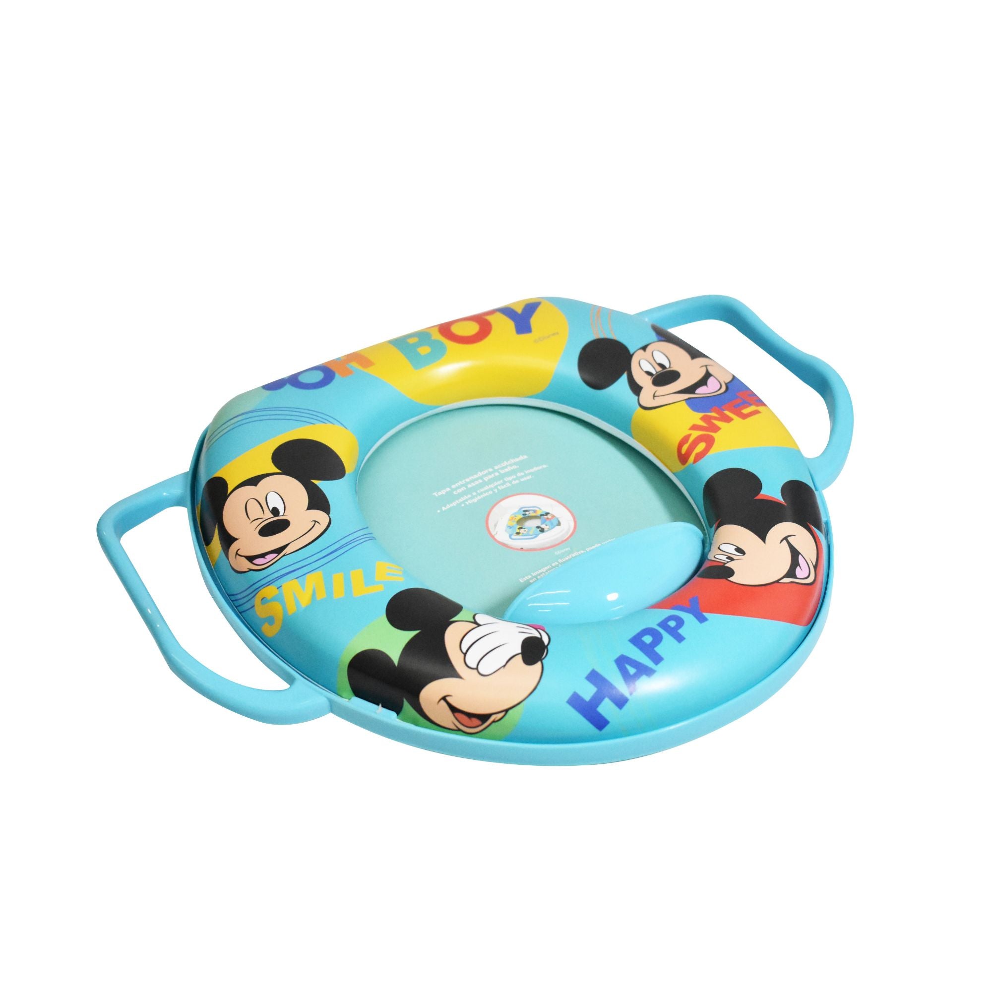 Tapa Entrenadora Con Asas Mickey Para Baño Adaptable