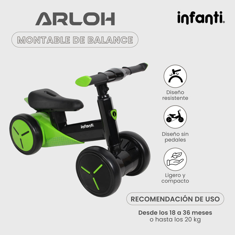 Montable De Balance Arloh Para Bebe Entrenador Sin Pedales