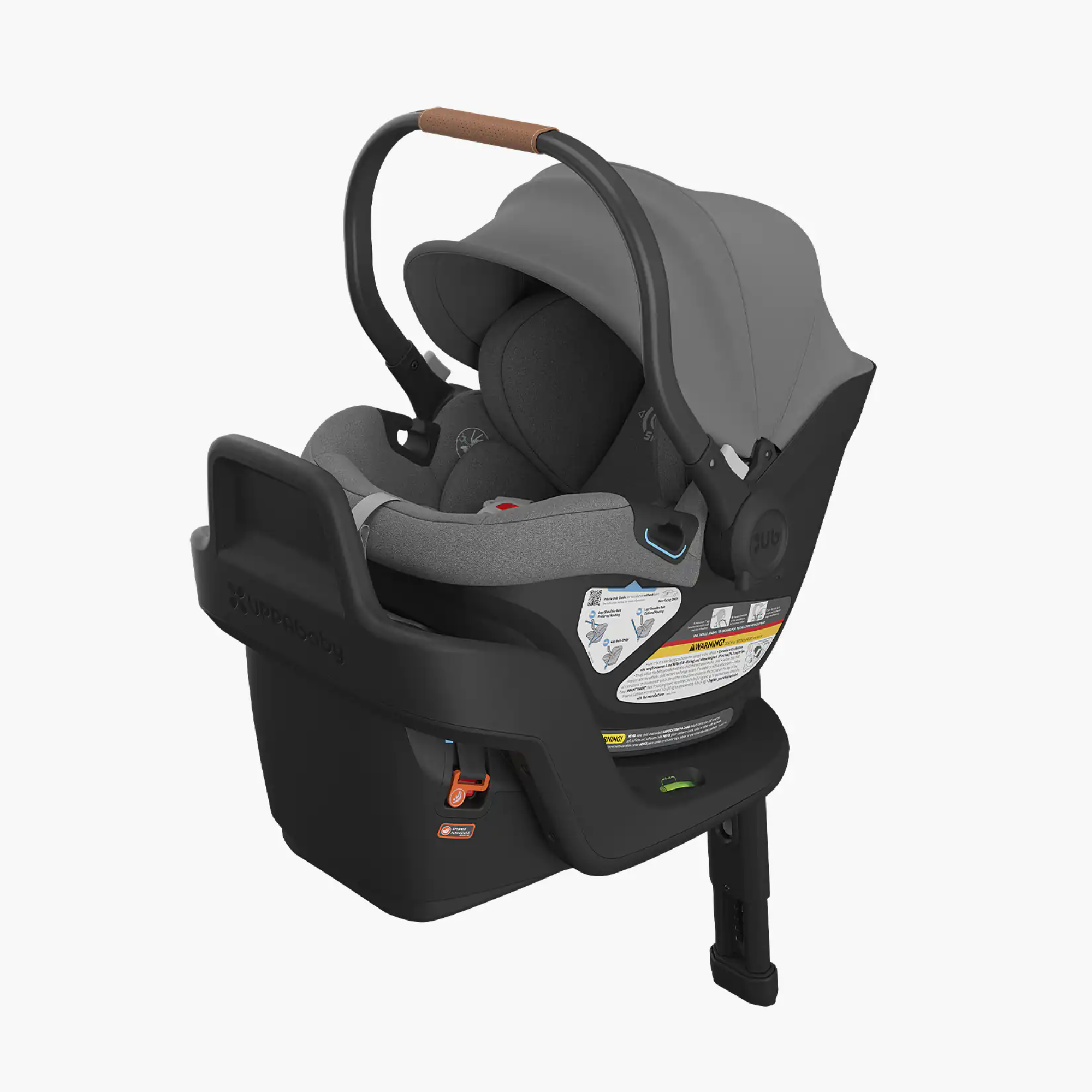 Autoasiento Aria V2 ultraligero 2,67 kg para bebé, con SmartSecure®, capota extragrande UPF50+, ventilación y asiento seguro y cómodo”