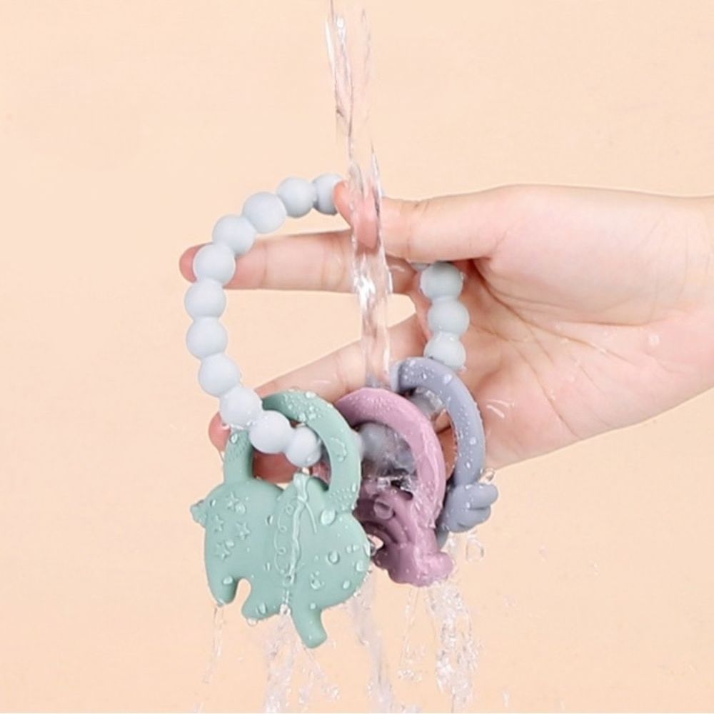 Mordedera De Silicón Elefante BPA Free Con Correa Flexible
