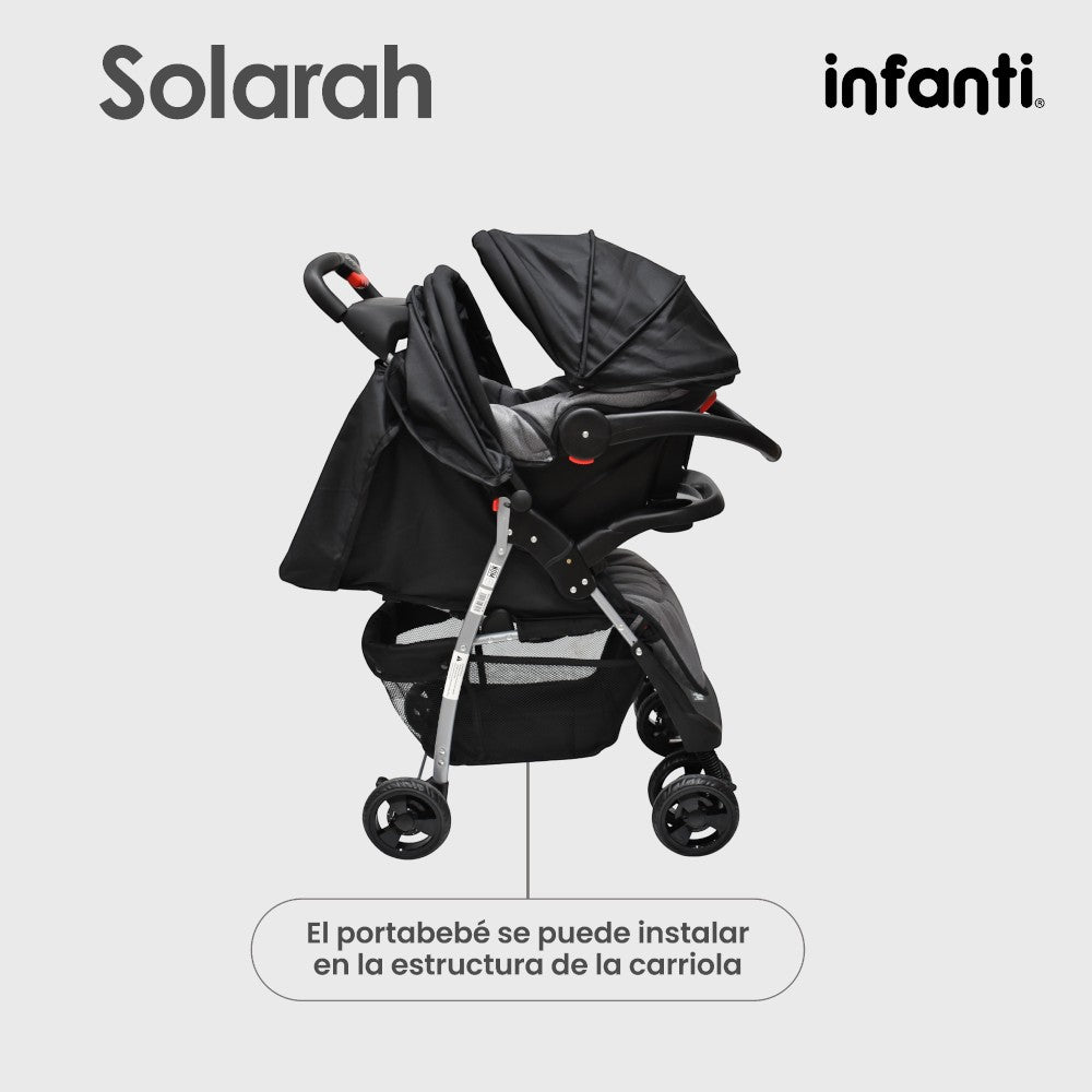 Infanti Carriola Sistema De Viaje Solarah Plegable Con Portabebé