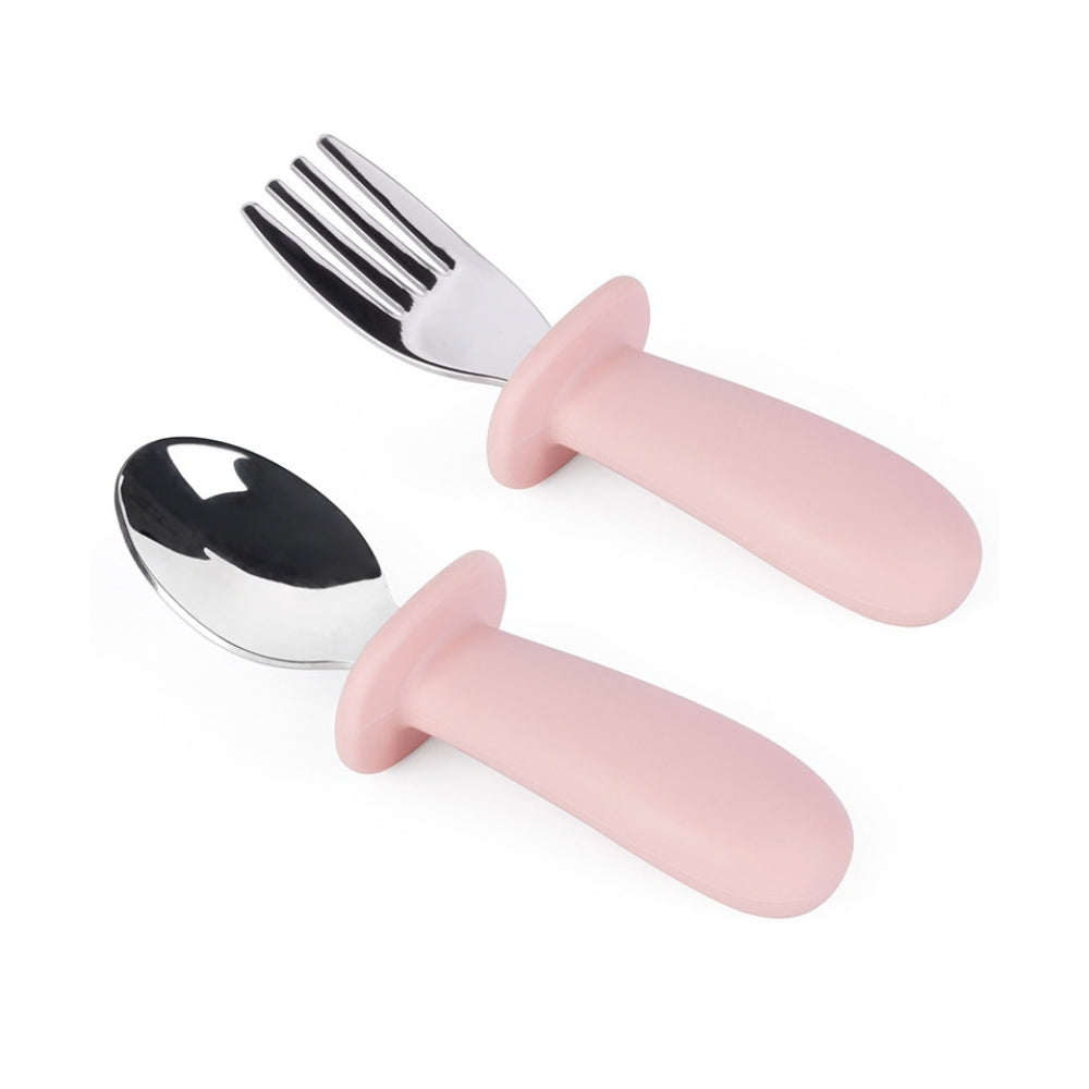 Kit de Alimentación para Bebé de 4 Piezas: Plato, Tazón, Vaso con Popote, Cuchara y Tenedor