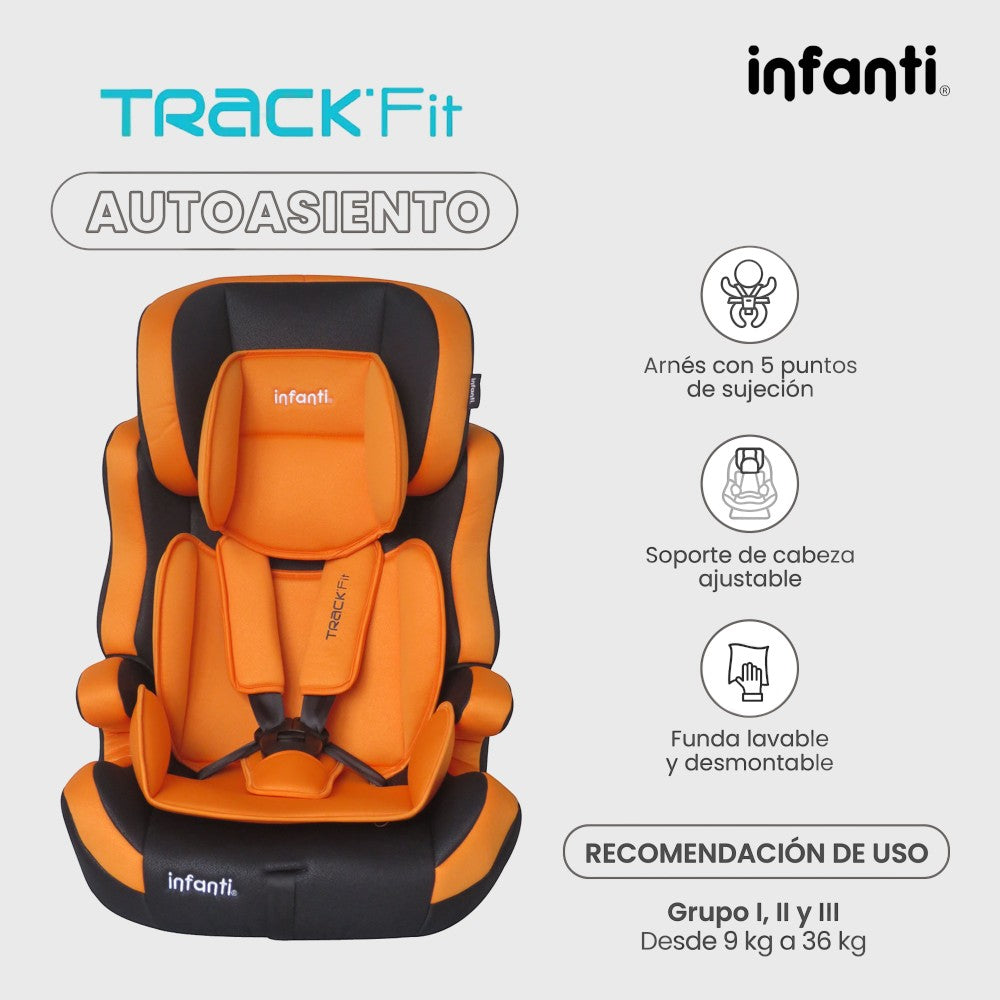 Autoasiento Infanti Para Bebé Track Fit 1 2 3