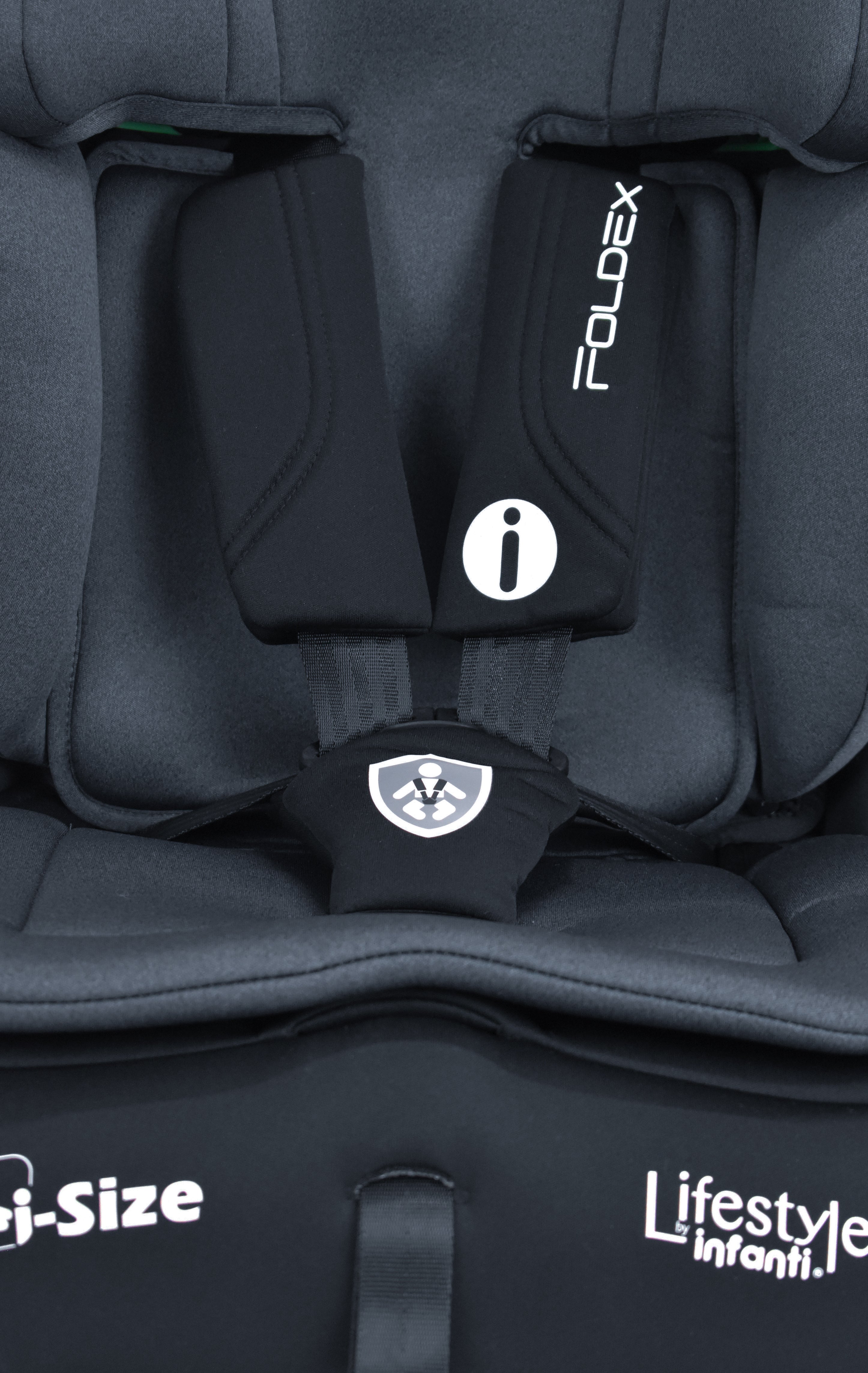 Autoasiento Foldex Grupo 1, 2 y 3 De 76 A 150 cm, i-Size, Arnés De 5 Puntos, ISOFIX, Top Tether, Soporte De Cabeza Ajustable, Protección Lateral, Plegable, Portavasos, Lifestyle By Infanti