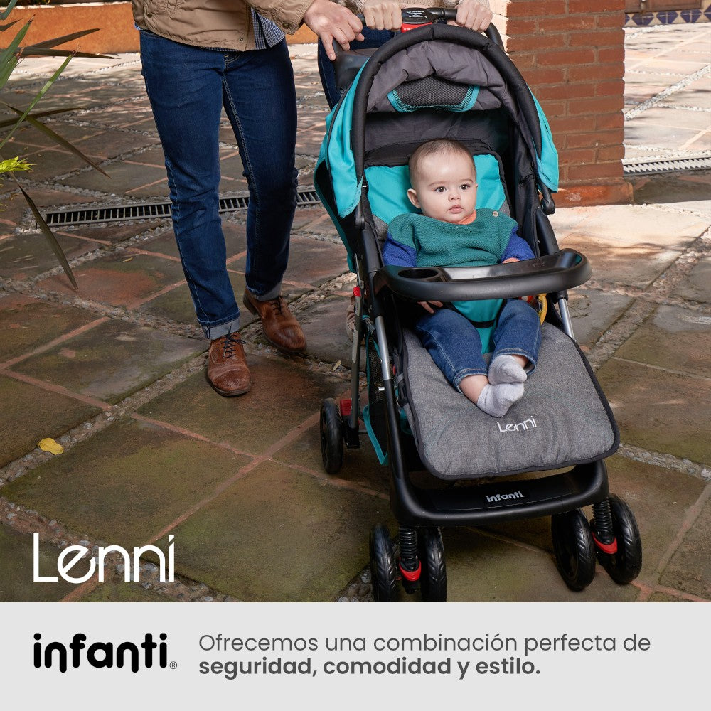 Carriola Infanti Lenni: Plegado Compacto, Portabebé Desmontable Para Auto
