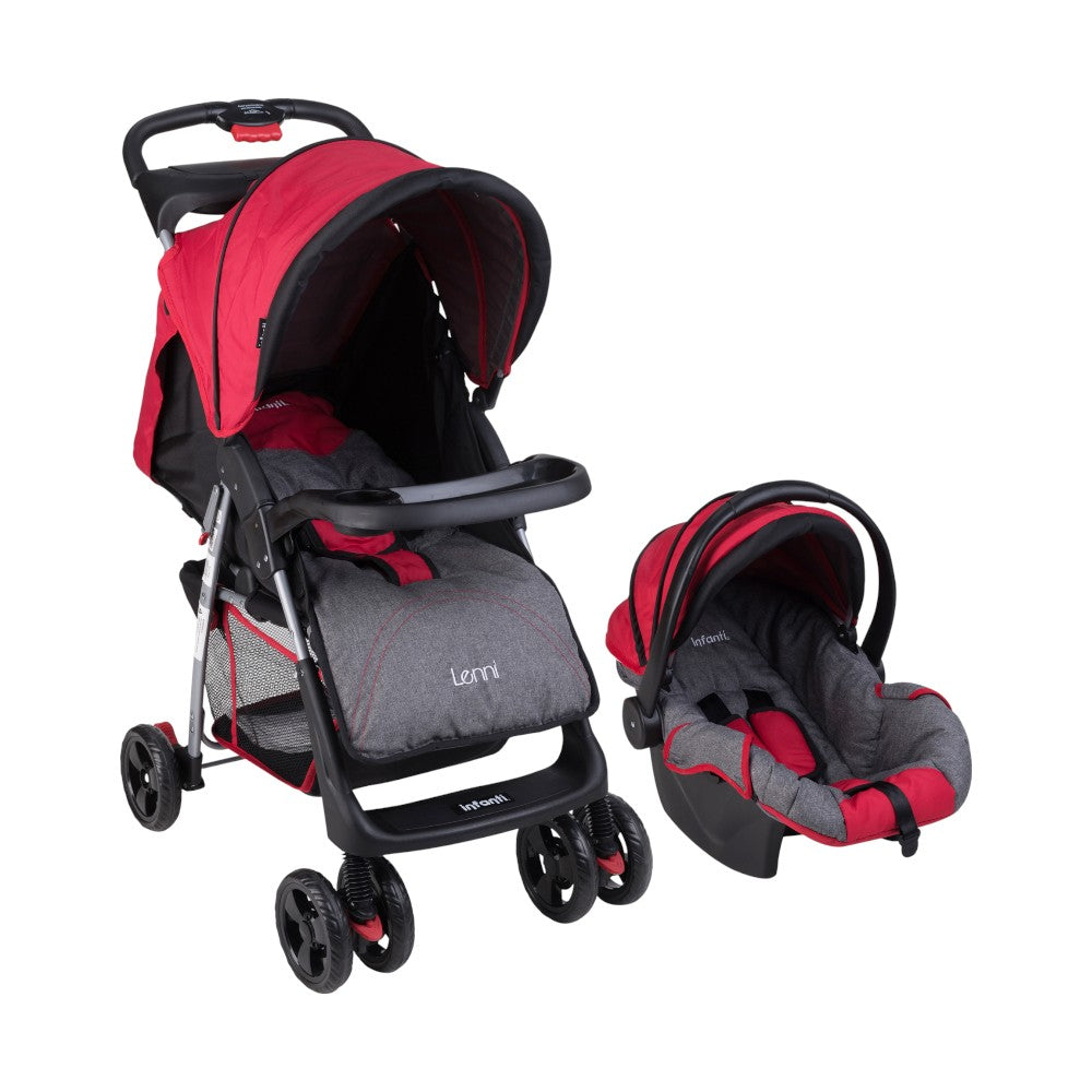 Carriola Infanti Lenni: Plegado Compacto, Portabebé Desmontable Para Auto