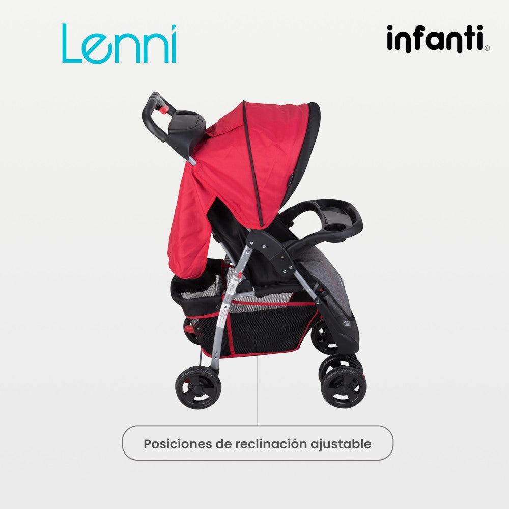 Carriola Infanti Lenni: Plegado Compacto, Portabebé Desmontable Para Auto