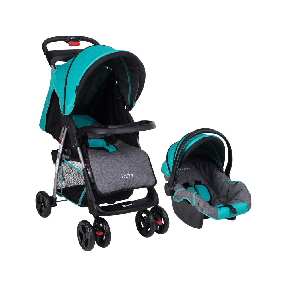Carriola Travel System Lenni Con Portabebé y Plegado a Una Mano