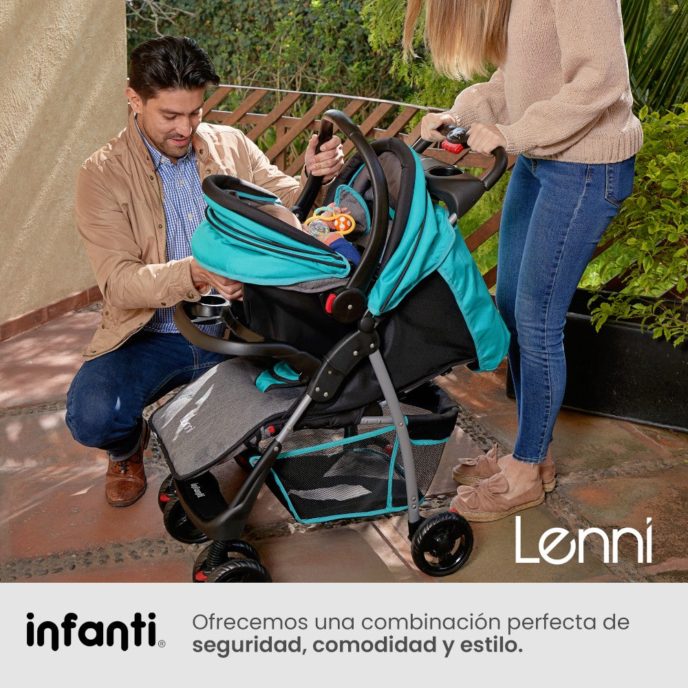 Carriola Infanti Lenni: Plegado Compacto, Portabebé Desmontable Para Auto