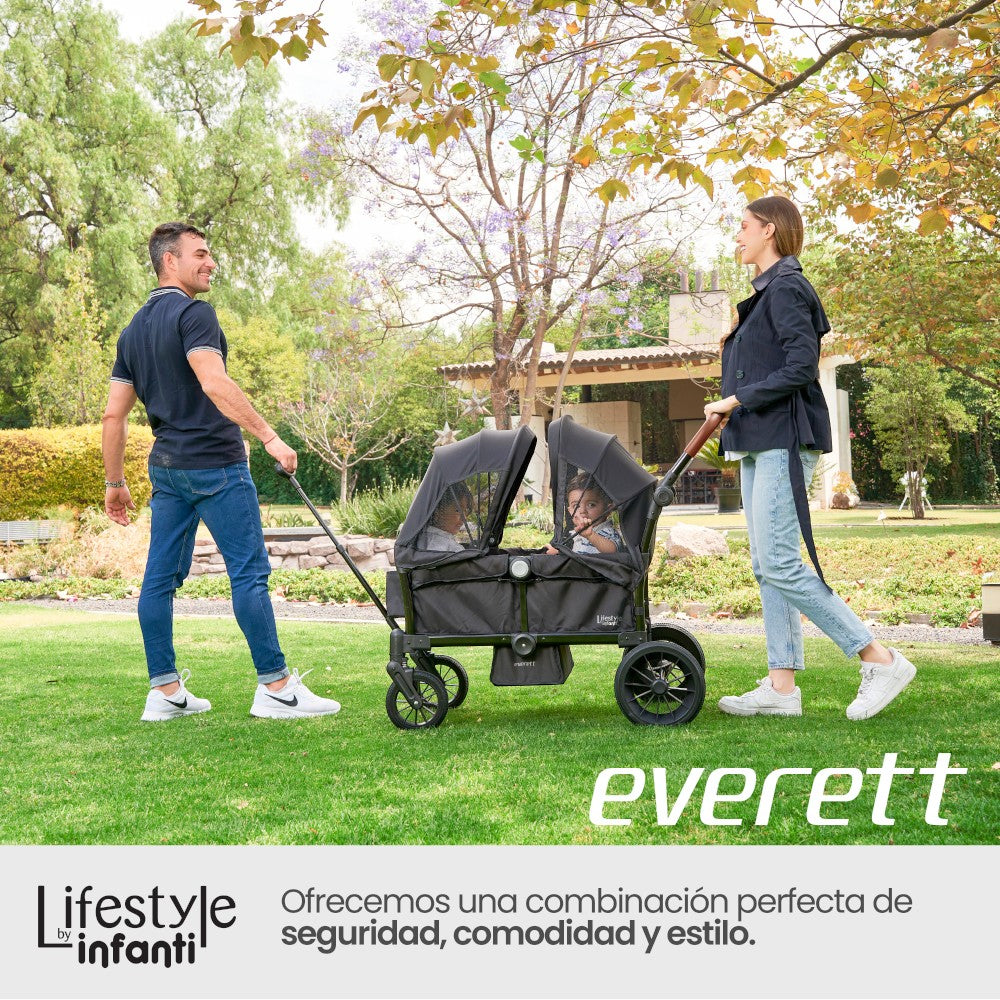 Carriola Doble Vagón Everett Lifestyle By Infanti