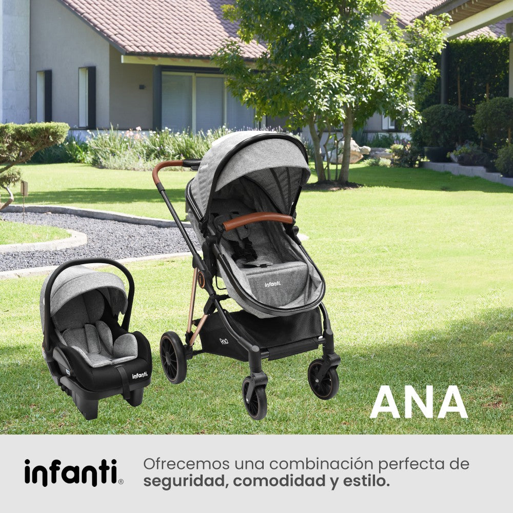 Carriola Ana Infanti Con Sistema De Viaje Convertible A Bambineto