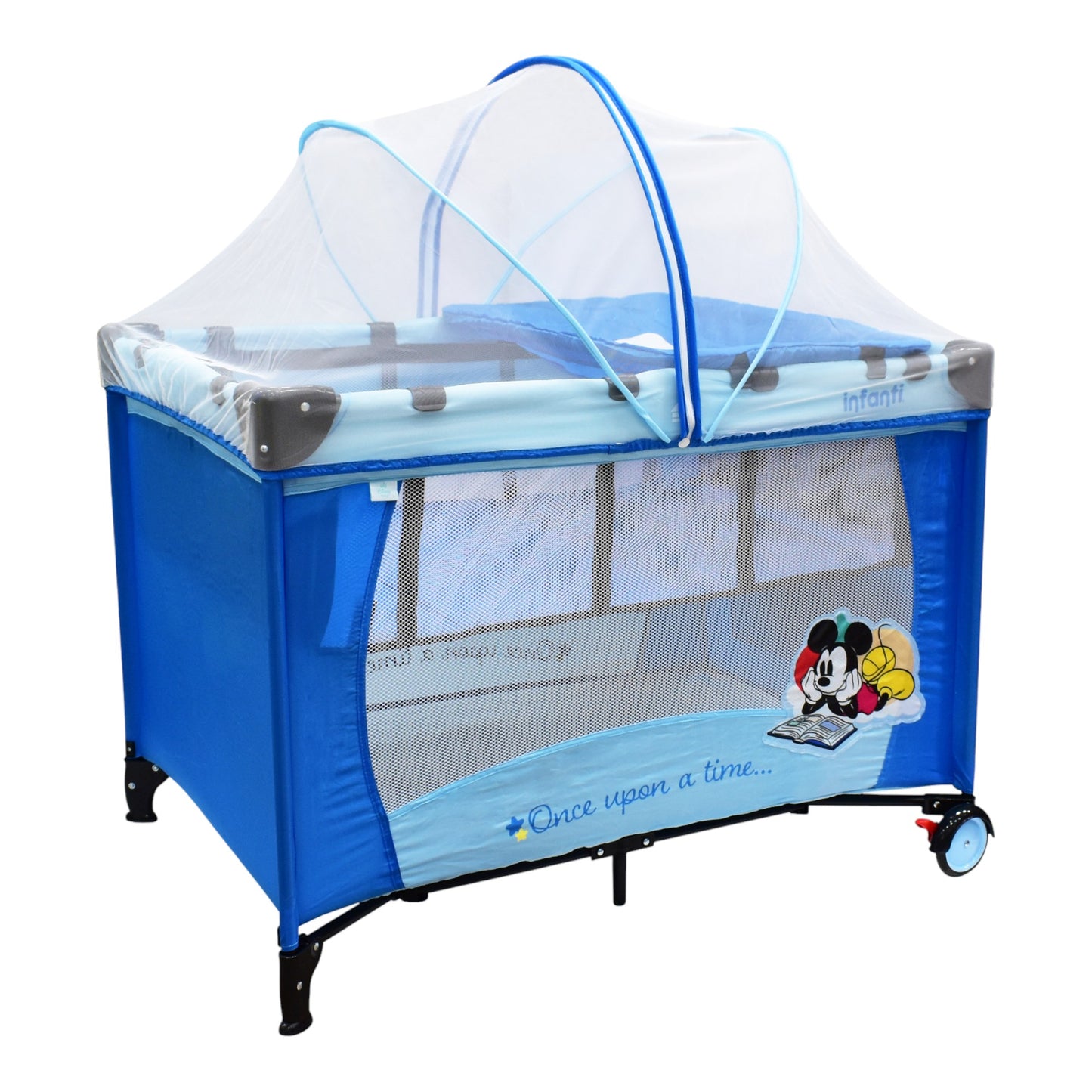 Cuna Corral De Viaje Disney Armado Sencillo Adaptable Seguro Con cambiador desmontable