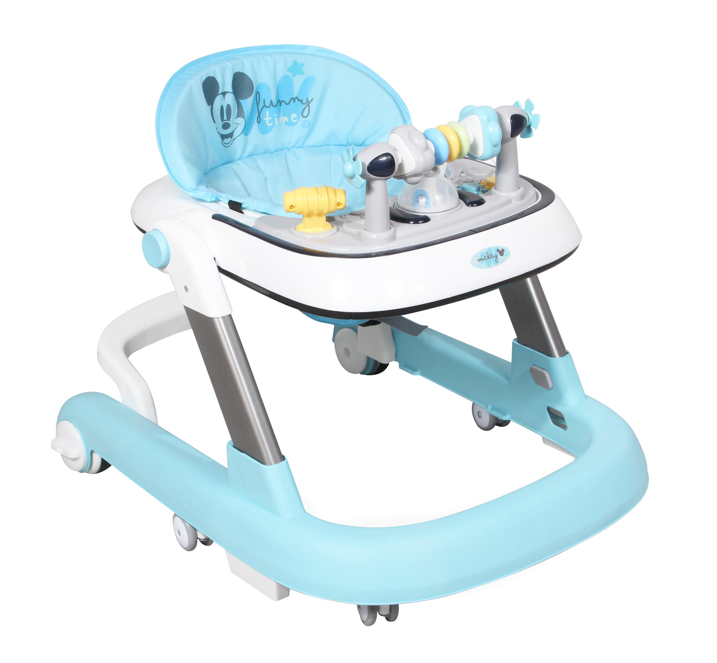 Disney Andadera 3 En 1 Charola Interactiva Led Sonido 12 Kg