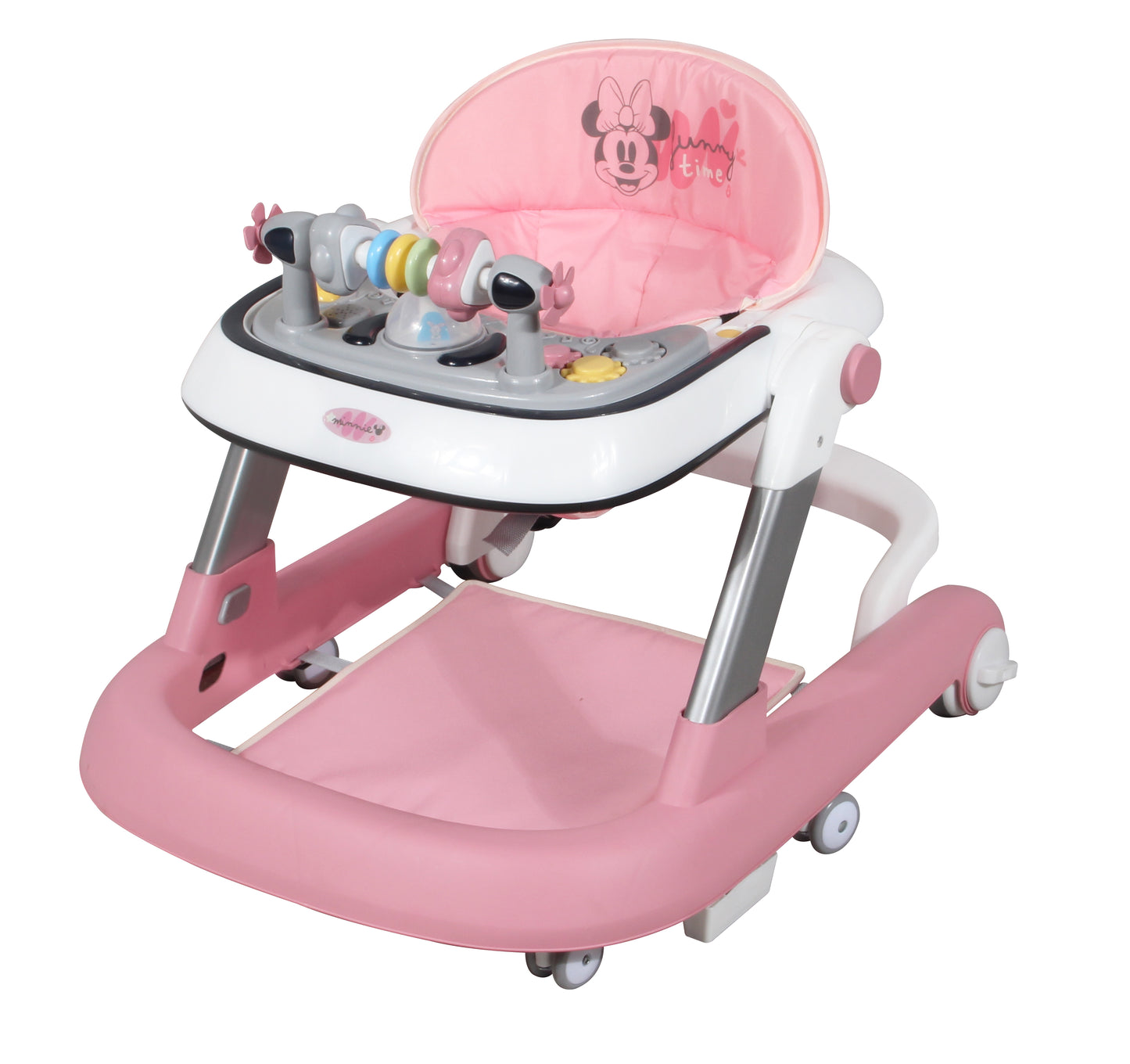 Disney Andadera 3 En 1 Charola Interactiva Led Sonido 12 Kg