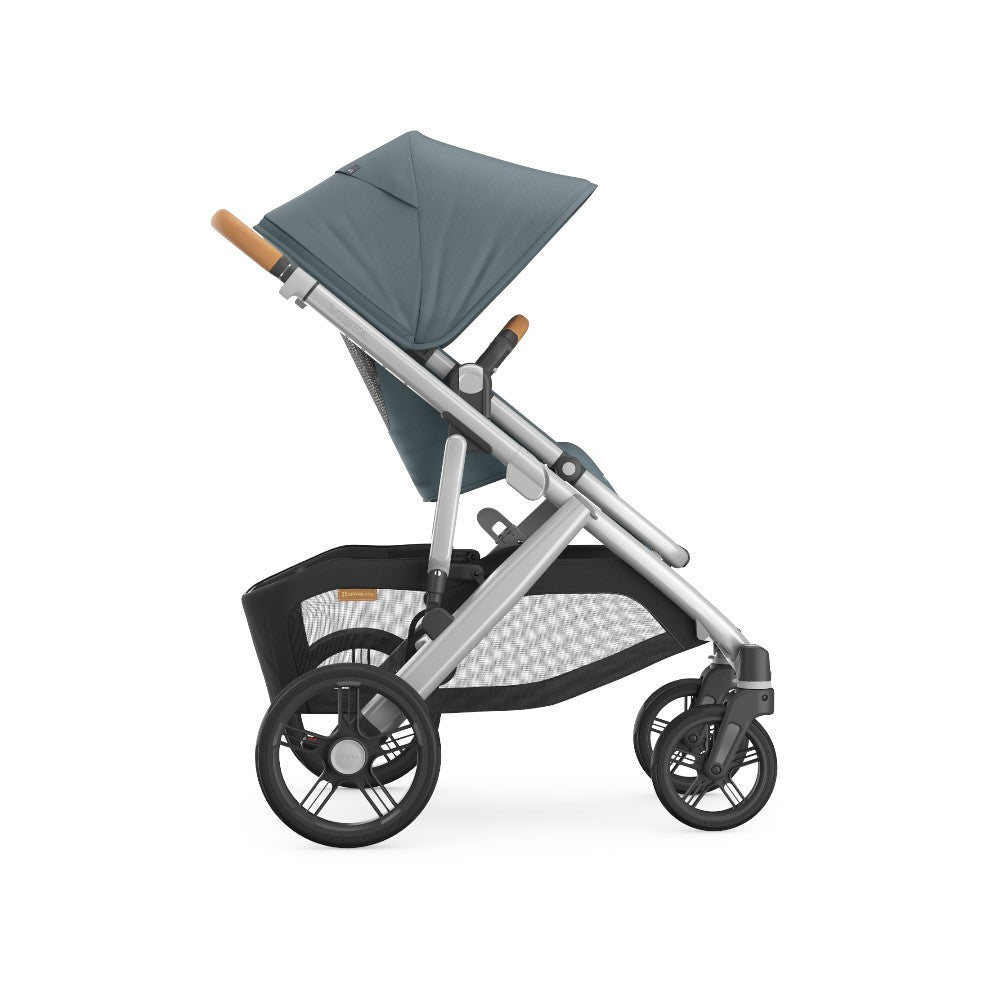 Carriola UPPAbaby Cruz V3 Dillan: Mango Telescópico, Asiento Reversible y Toldo Expandible con Protección UPF 50+