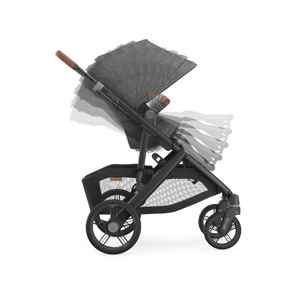 Carriola UPPAbaby Cruz V3 Greyson: Mango Telescópico, Asiento Reversible y Toldo Expandible con Protección UPF 50+