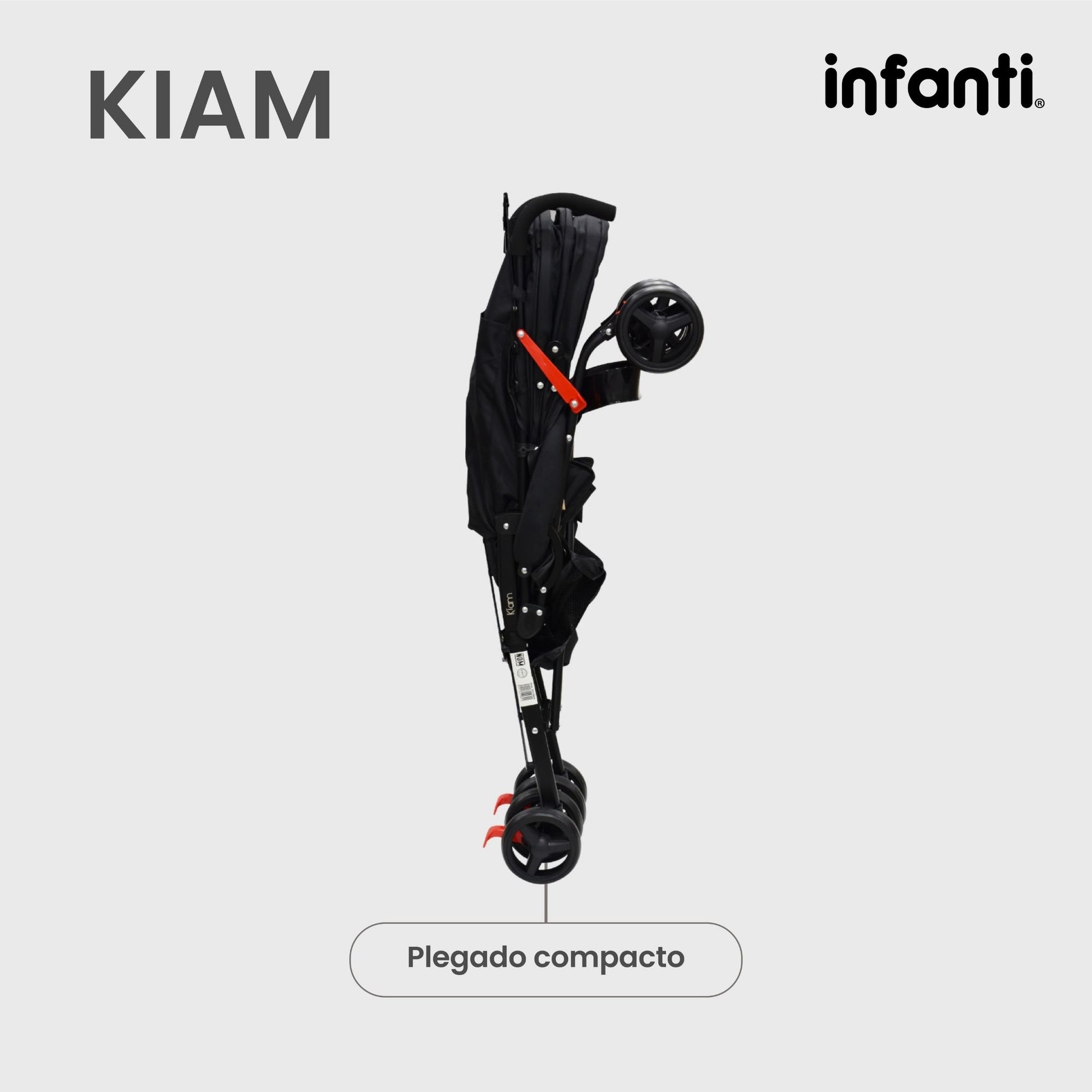 Carriola Para Bebe Kiam Compacta, Ligera, Plegable