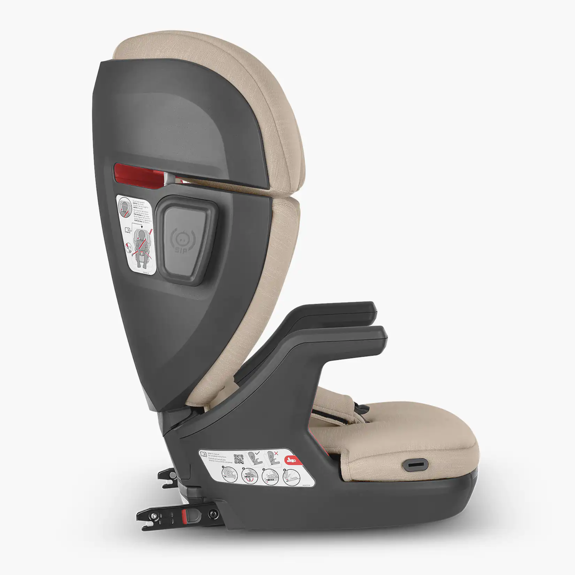 Autoasiento Booster Alta V2 UPPAbaby Kavneer Almond Melange | Respaldo Alto, SecureFit™, Reposacabezas Ajustable, Protección Lateral Portavasos
