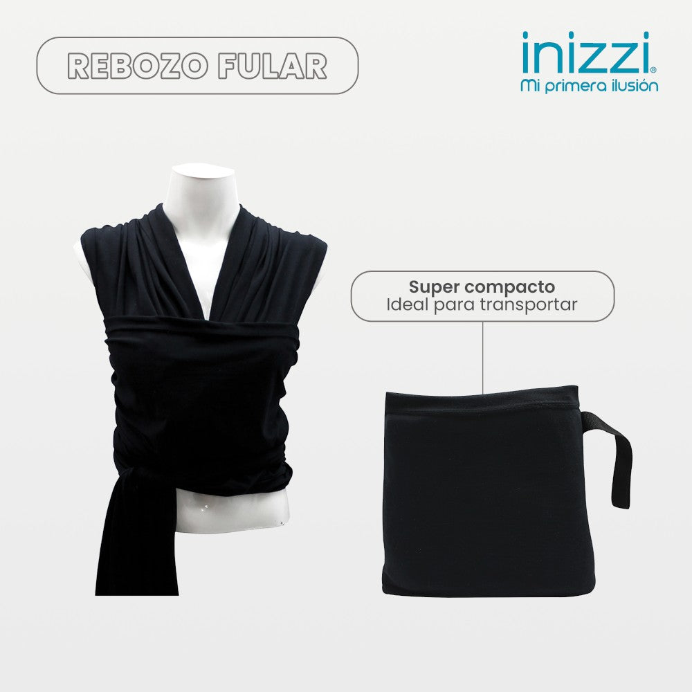 Rebozo Fular Multiposiciones Negro