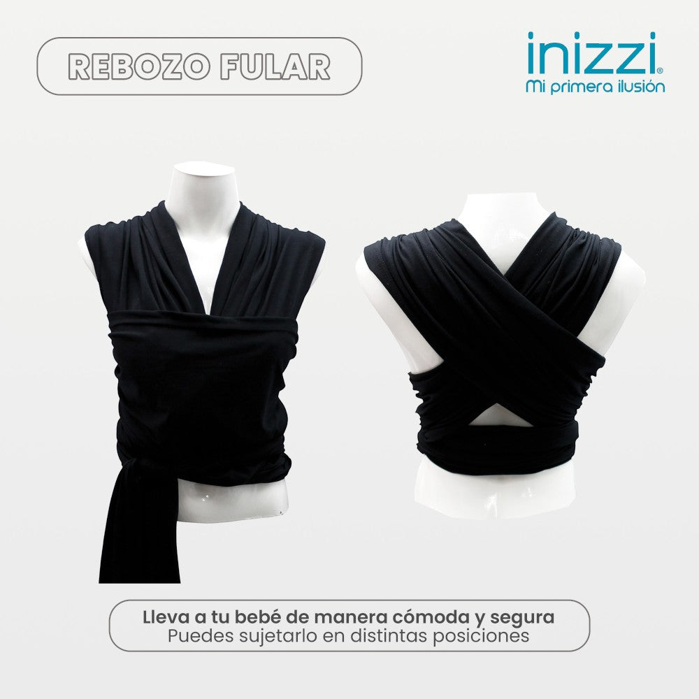 Rebozo Fular Multiposiciones Negro