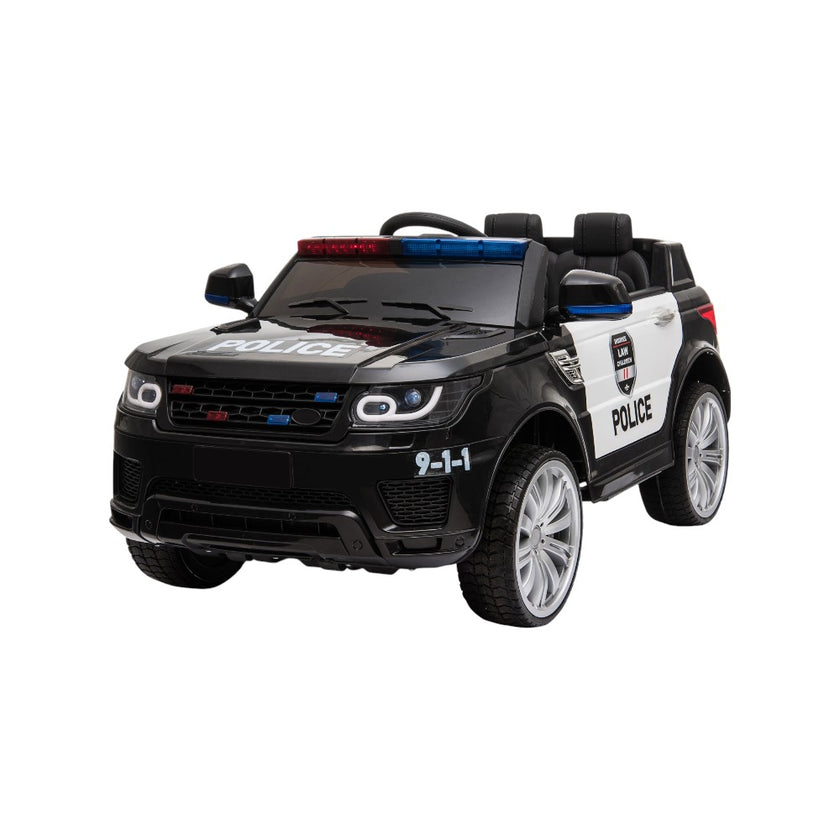 Patrulla Montable Eléctrica Infanti Para Niños 12v negra r/c Color Negro