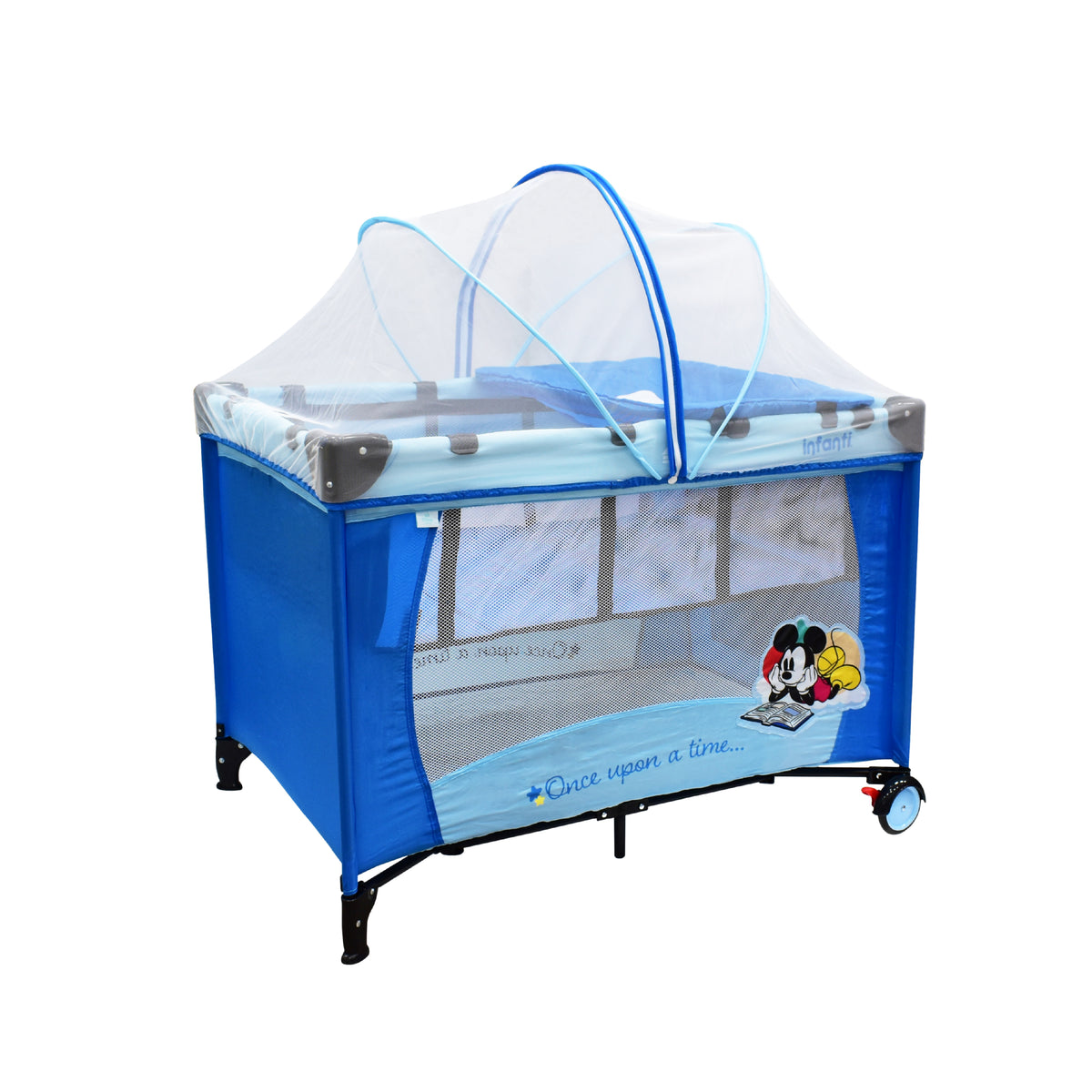 Cuna de Viaje Disney Con 2 Niveles de Altura y Cambiador Desmontable