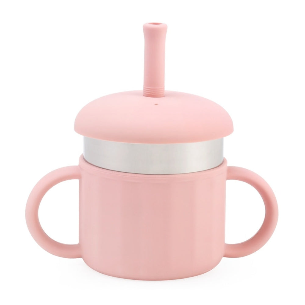 Vaso Con Popote Térmico Straw Cup Con Popote Y Asas Integradas Diseño Práctico Y Fácil De Transportar