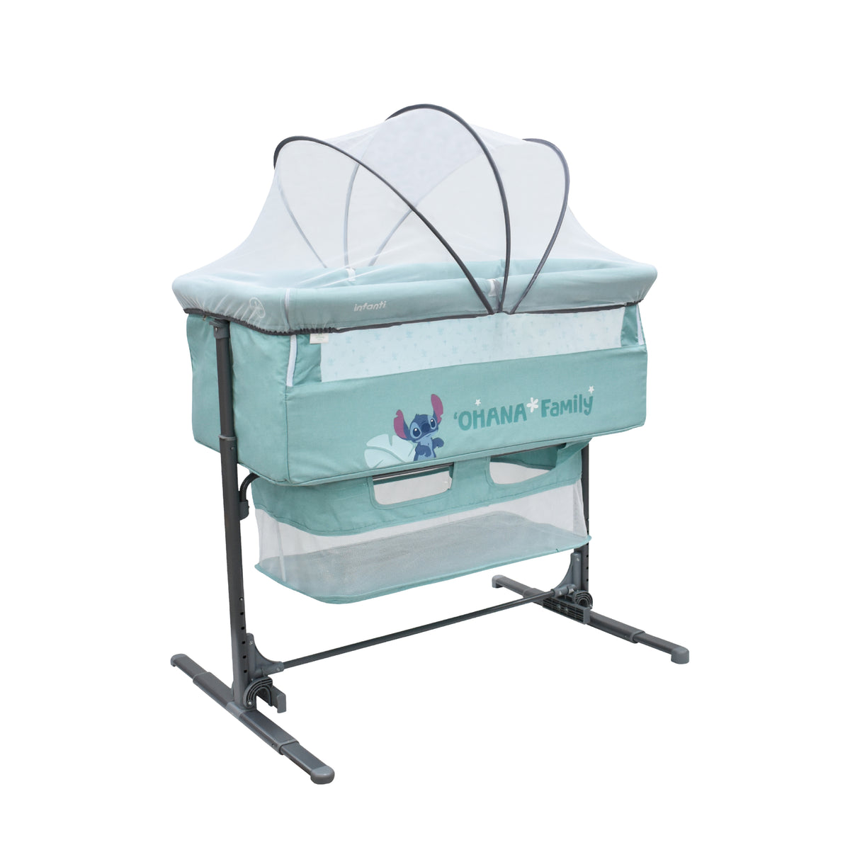 Colecho Disney Con Panel Lateral Abatible y 6 Posiciones de Altura