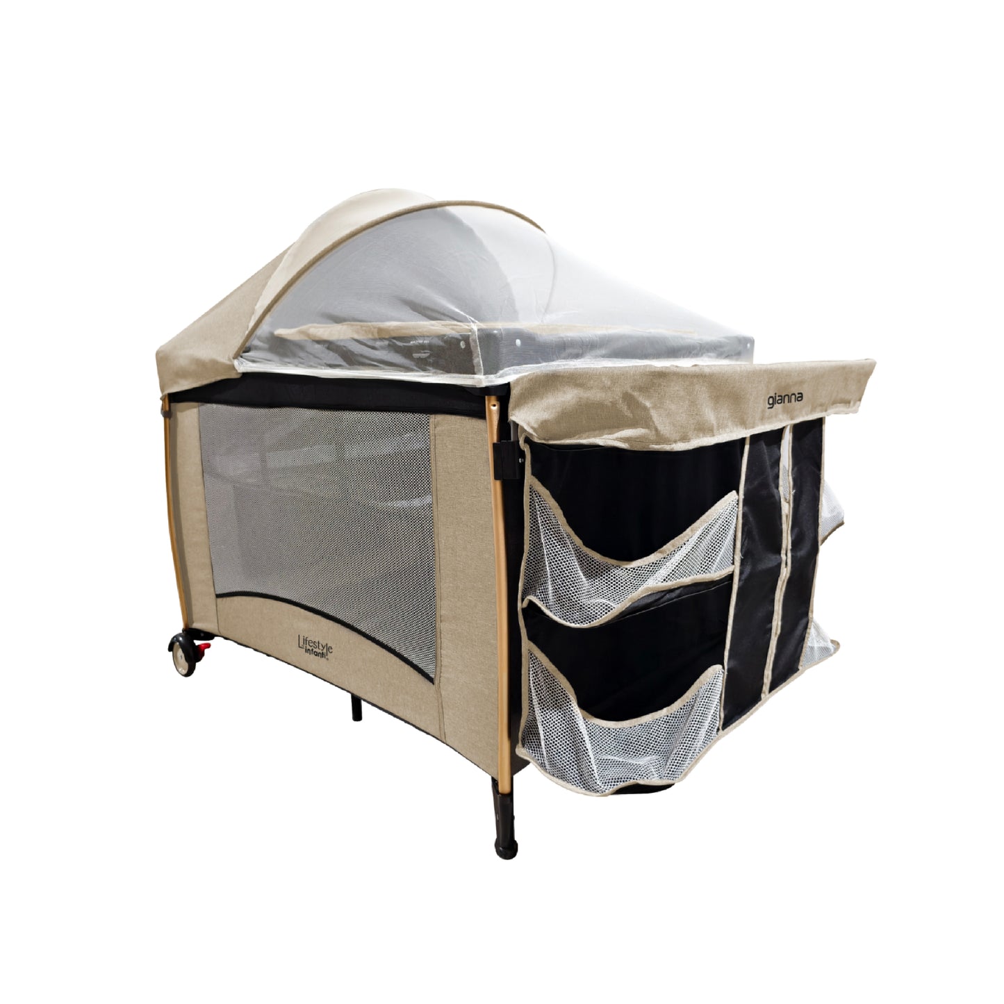 Cuna De Viaje Gianna 2 En 1 Con Cambiador Desmontable Portable