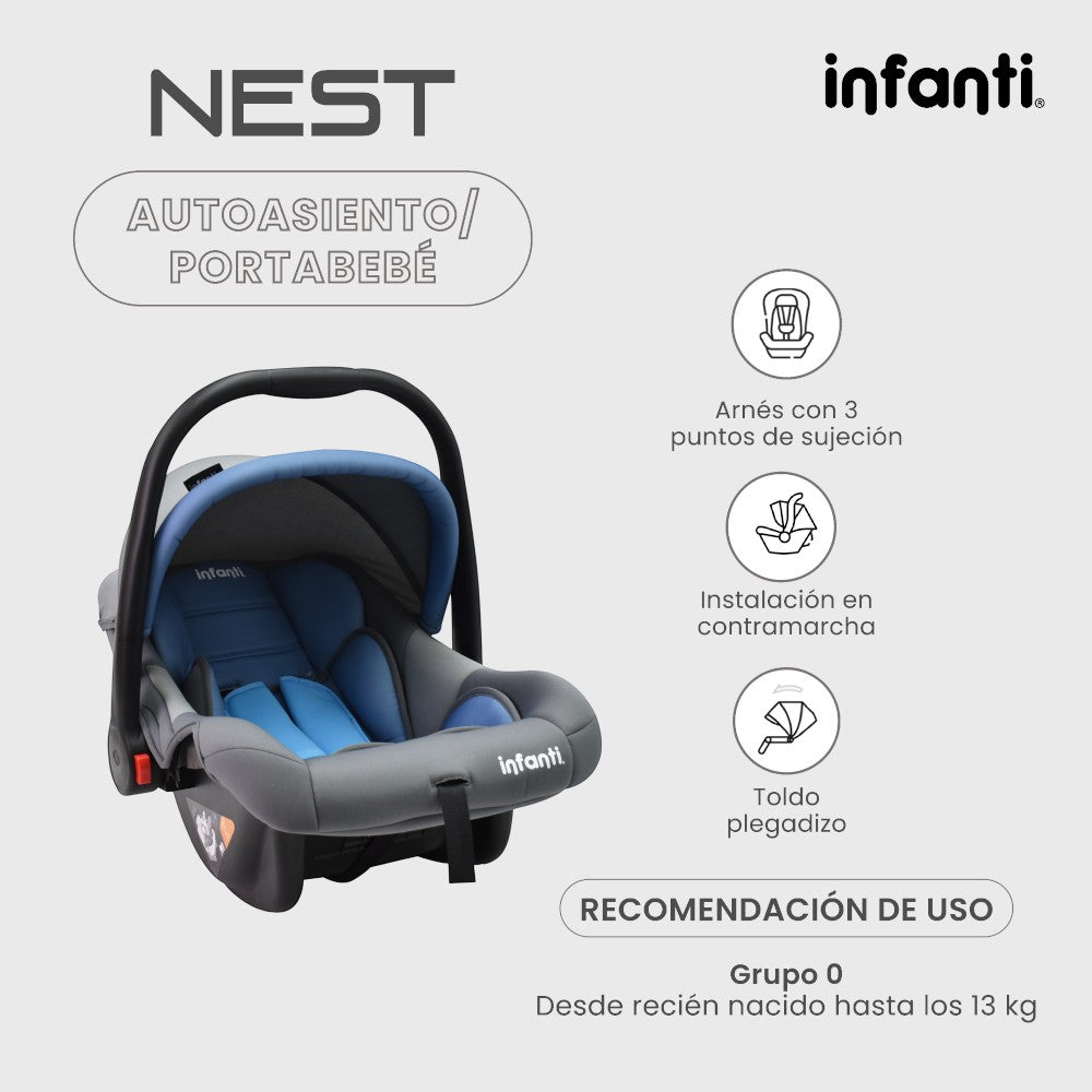 Autoasiento Nest Grupo 0+