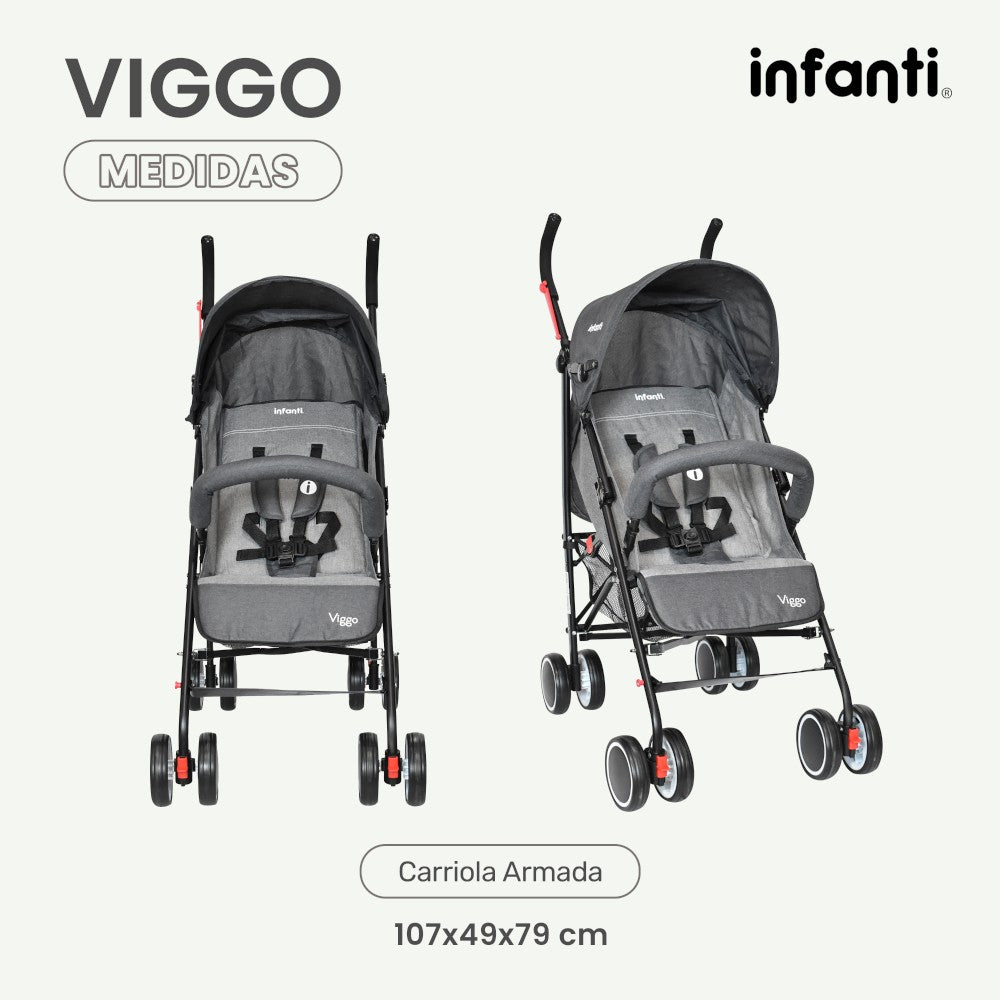 Infanti Carriola Portátil Viggo Ligera Y Reclinable