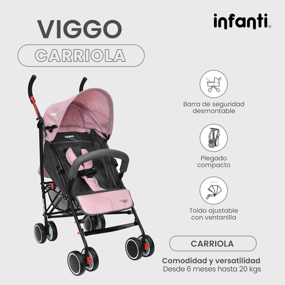 Infanti Carriola Portátil Viggo Ligera Y Reclinable