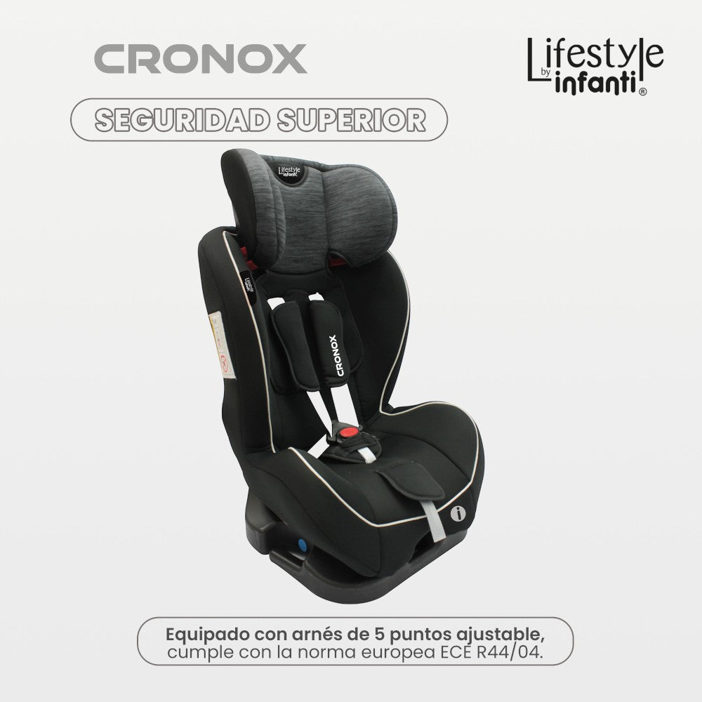 Autoasiento Para Bebé Cronox Gris Lifestyle By Infanti