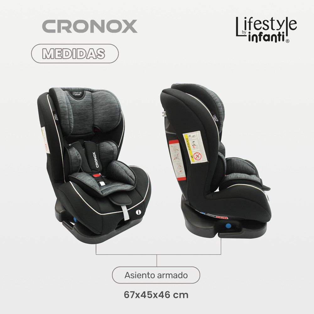 Autoasiento Para Bebé Cronox Gris Lifestyle By Infanti