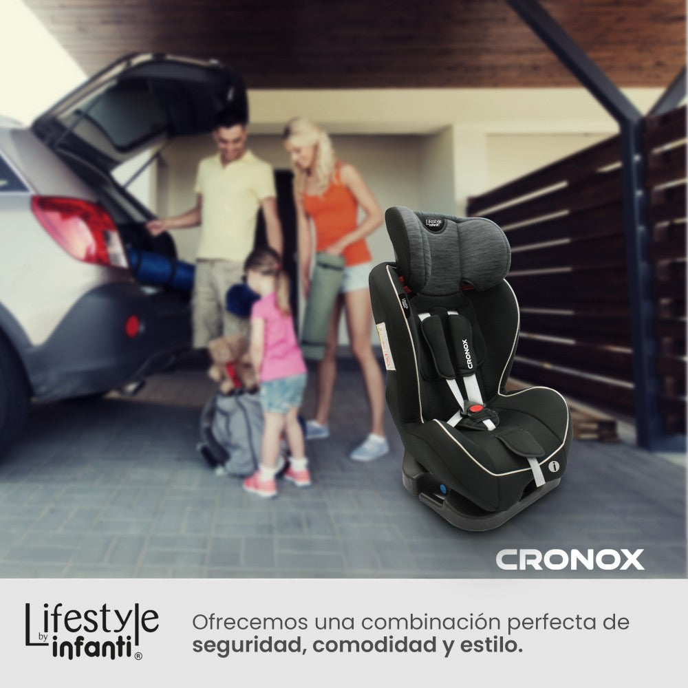 Autoasiento Para Bebé Cronox Gris Lifestyle By Infanti