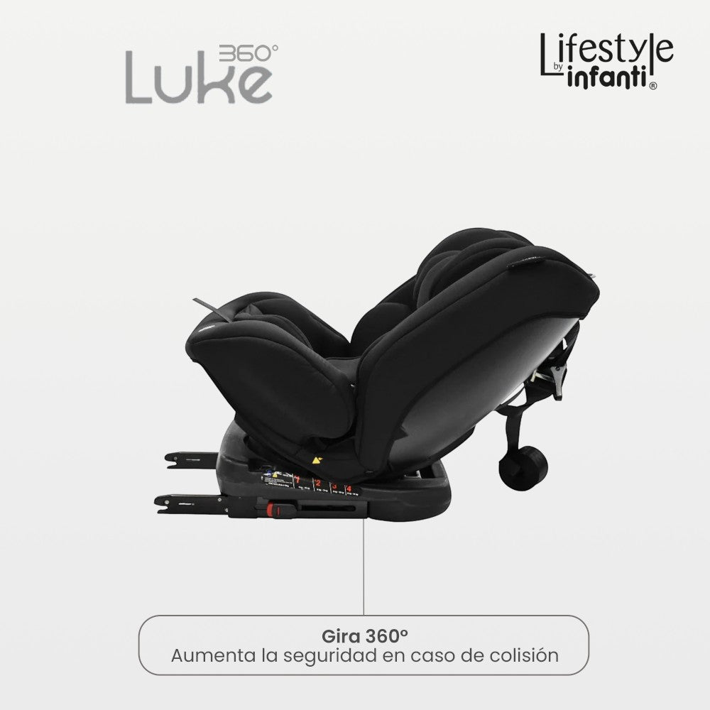 Autoasiento Luke 360° Lifestyle by Infanti Sistema de Anclaje Isofix