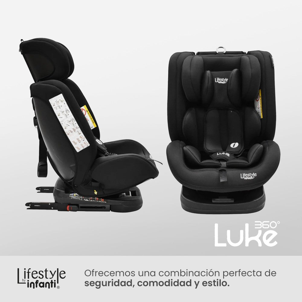 Autoasiento Luke 360° Lifestyle by Infanti Sistema de Anclaje Isofix