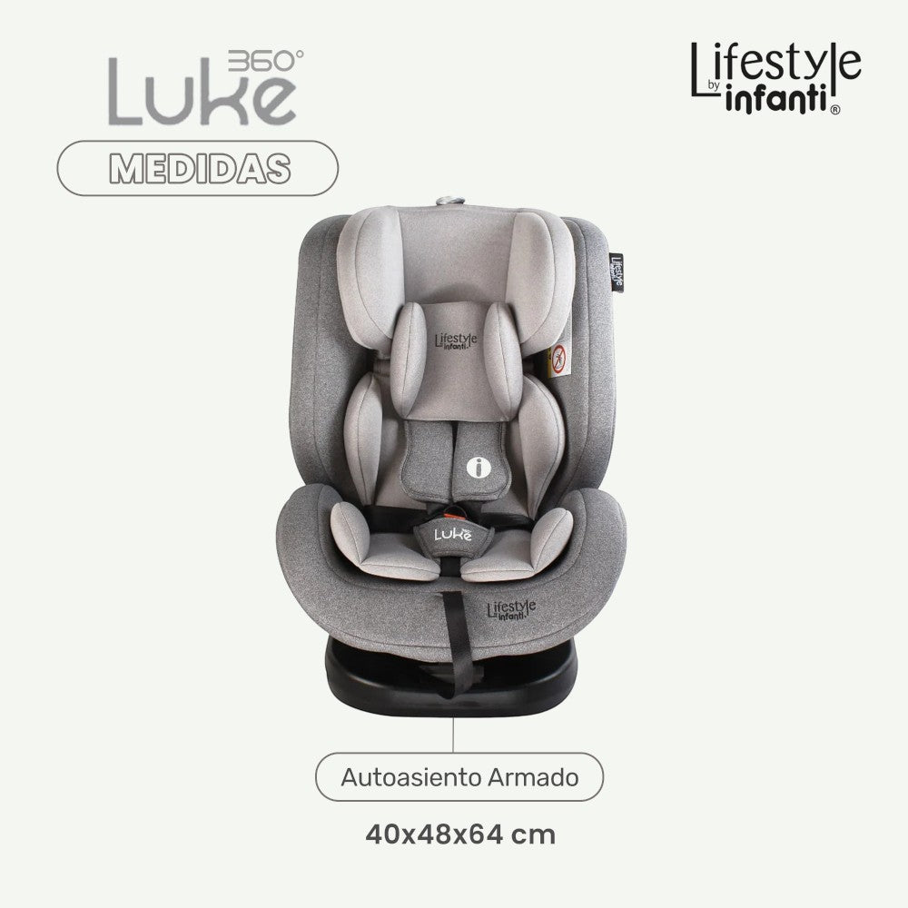 Autoasiento Luke 360° Lifestyle by Infanti Sistema de Anclaje Isofix