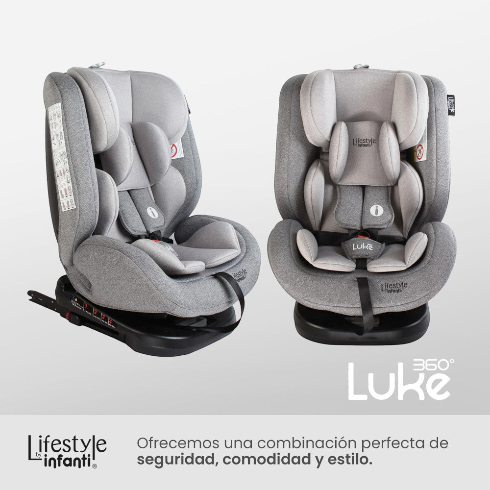 Autoasiento Luke 360° Lifestyle by Infanti Sistema de Anclaje Isofix