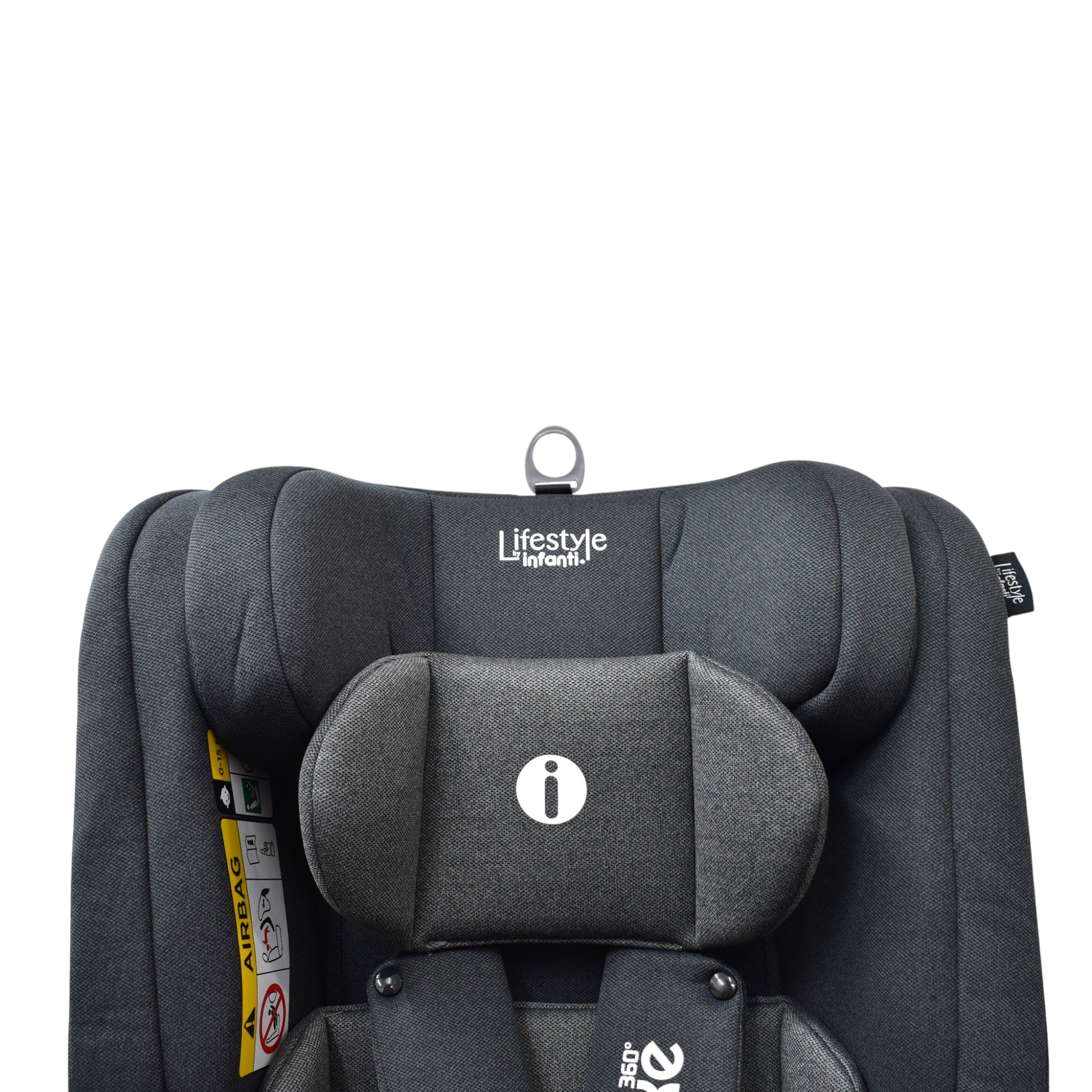 Autoasiento Para Carro Con Giro 360° Seguridad Isofix Luke Gris Oxford